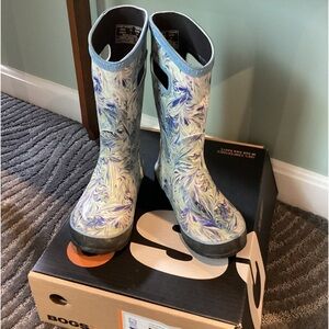 Bogs Marble Waterproof Rain Boots EUC Kids 1
